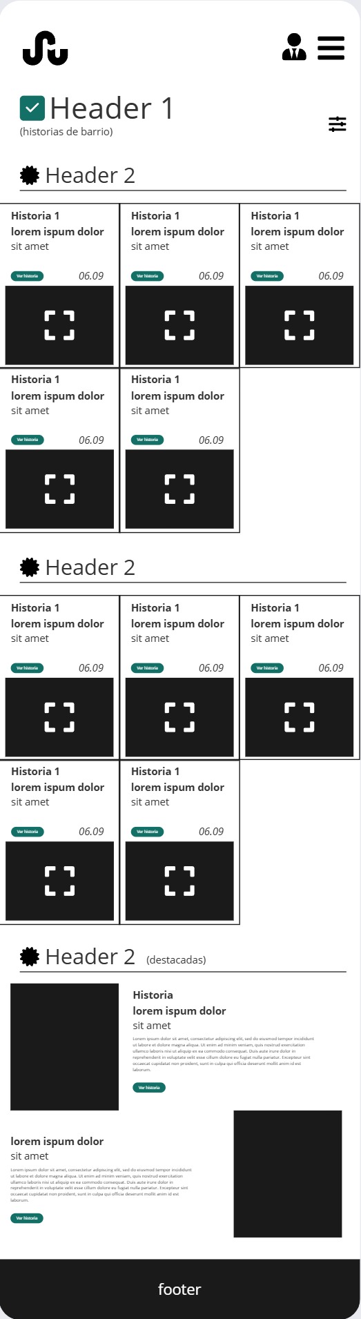 wireframe galeria